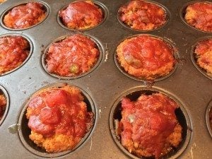 turkey meatloaf in muffin tins