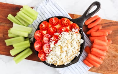Baked Hummus is a quick and easy heart healthy recipe