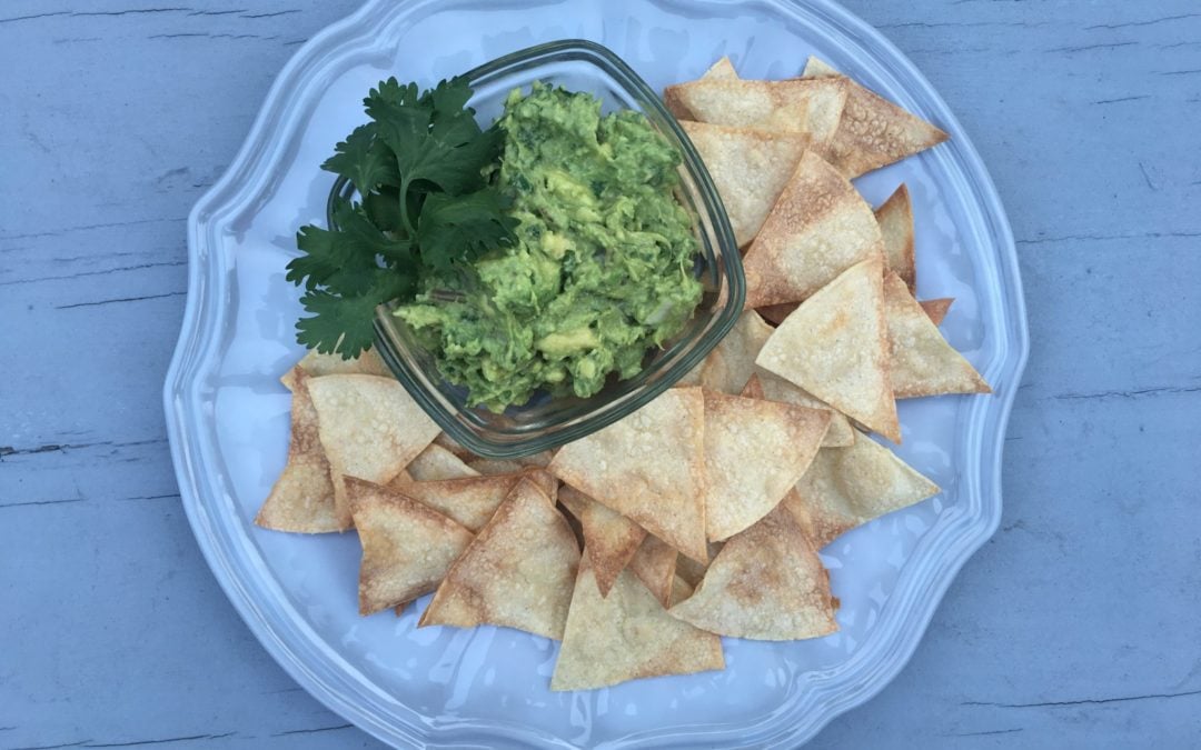 Guacamole and Homemade Tortilla Chips