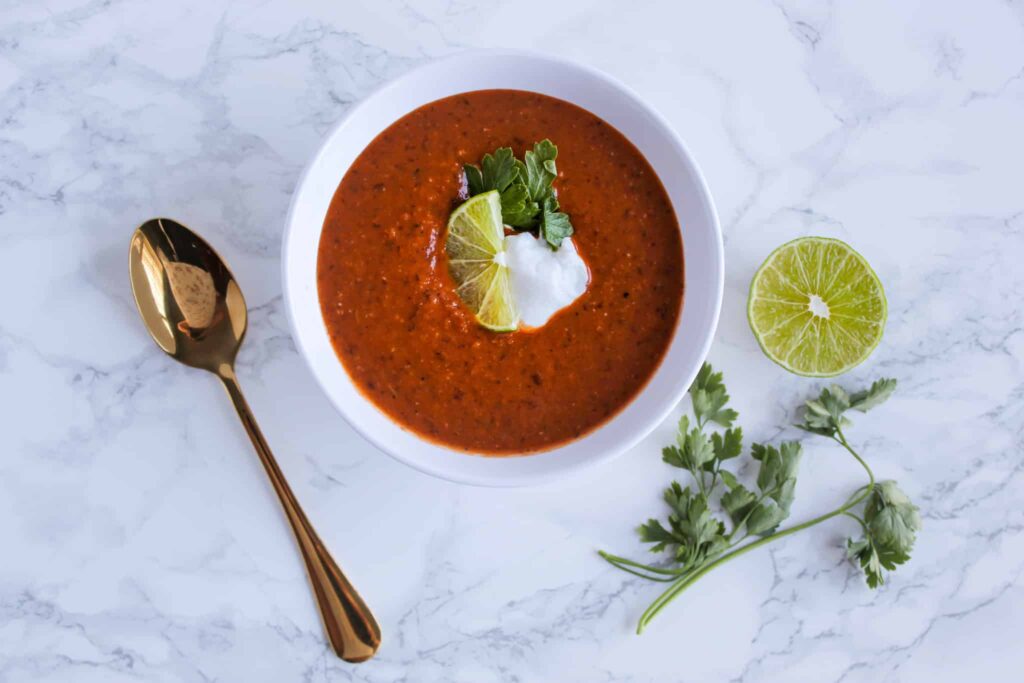 black bean tomato soup