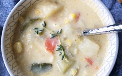 Corn Zucchini Chowder Soup