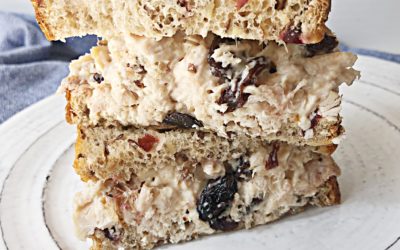 Honey Raisin Chicken Salad made with Rotisserie Chicken