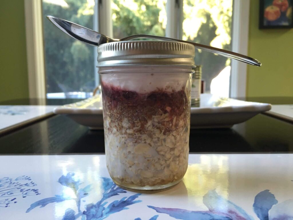 PB&J Overnight Oats