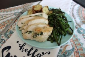 spinach with artichoke stuffed chicken