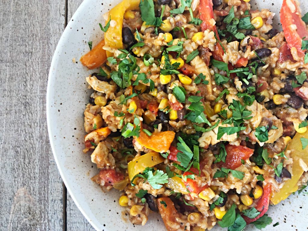 easy fiesta rice bowl