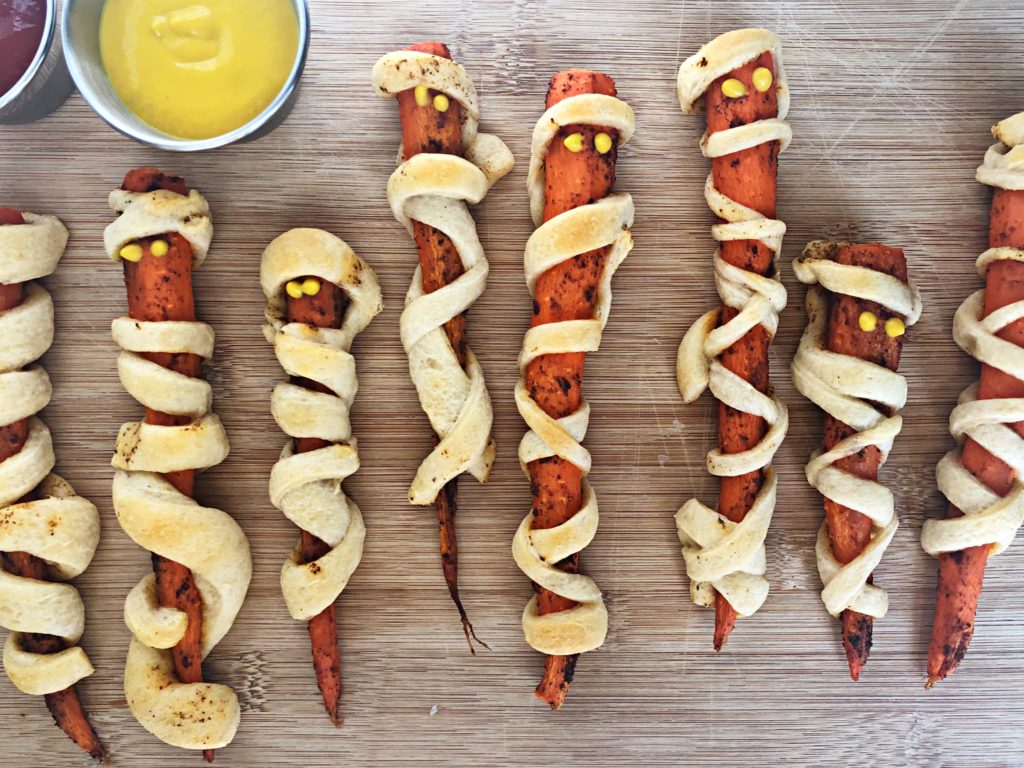 mummy carrot dogs