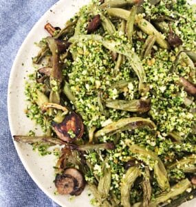 roasted green beans
