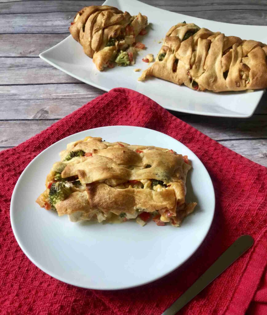 Chicken and Broccoli Crescent Braid