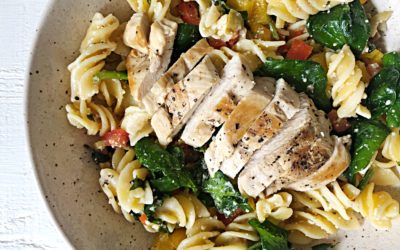 Low FODMAP Pasta Salad with Homemade Dressing