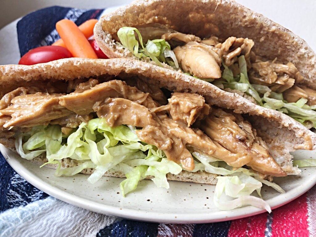 Indonesian Chicken Pitas
