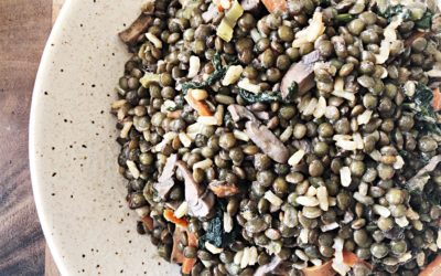 Vegan Lentil Recipe with Lentils, Rice and Veggies