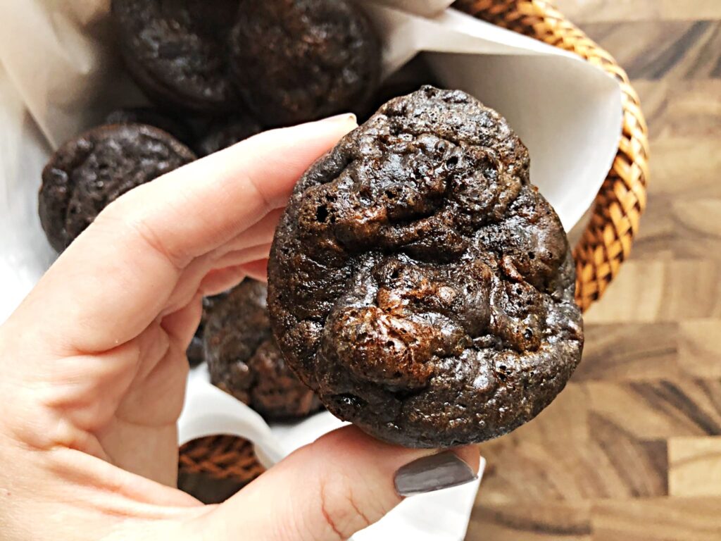 Chocolate Protein Mini Muffins