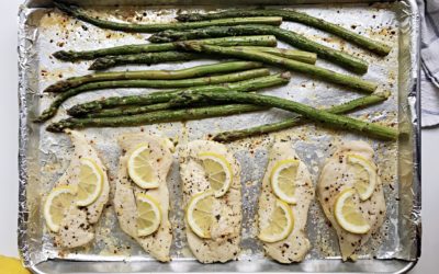 One Pan Chicken and Asparagus