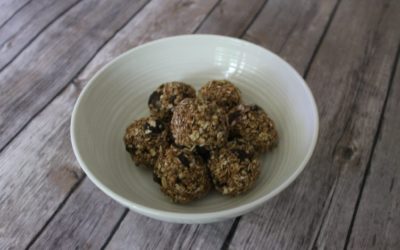 Oatmeal Raisin Cookie Energy Balls Inspired by Girl Scout Cookies