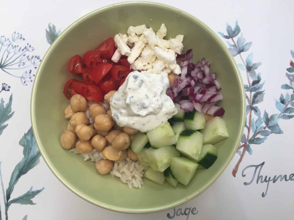 Vegetarian Greek Bowl
