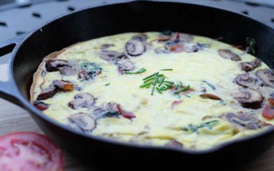 Sausage Frittata with Mushrooms