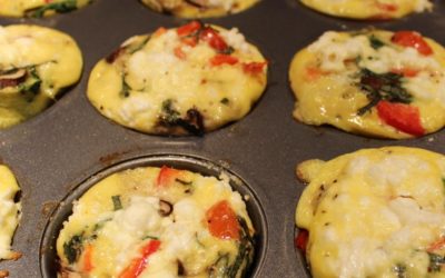 Veggie Egg Muffins with Goat Cheese