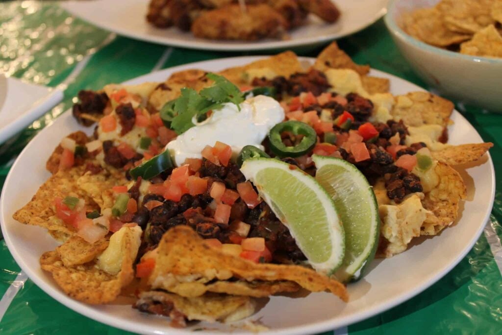 Cheesy Black Bean Nachos