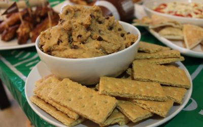 Peanut Butter Chocolate Cookie Chickpea Dip is packed with flavor