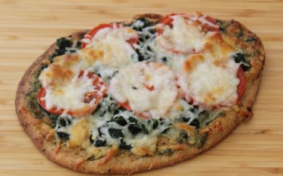 Try This Easy Pesto Pizza Recipe with Spinach on Naan