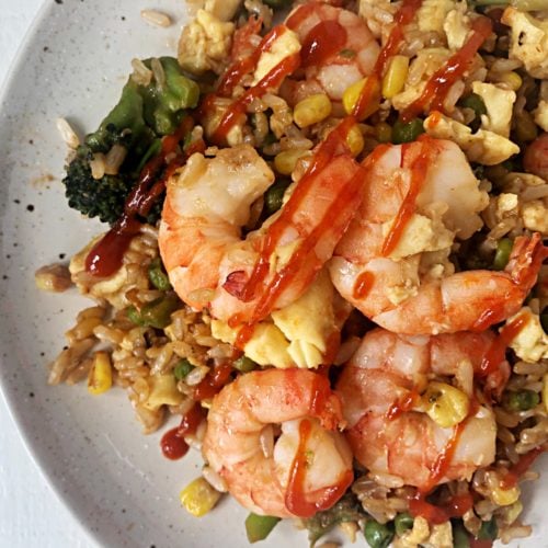 shrimp fried rice shrimp fried rice bowl