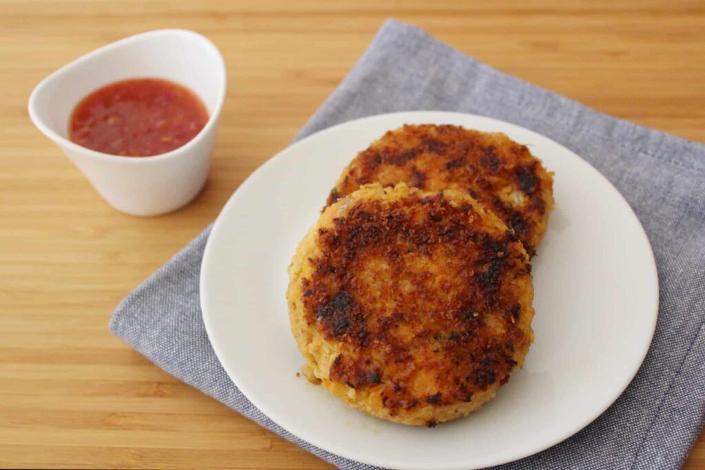 sweet potato and salmon cakes