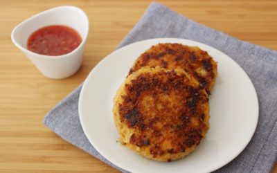 Sweet and Spicy Chili and Sweet Potato Salmon Cakes