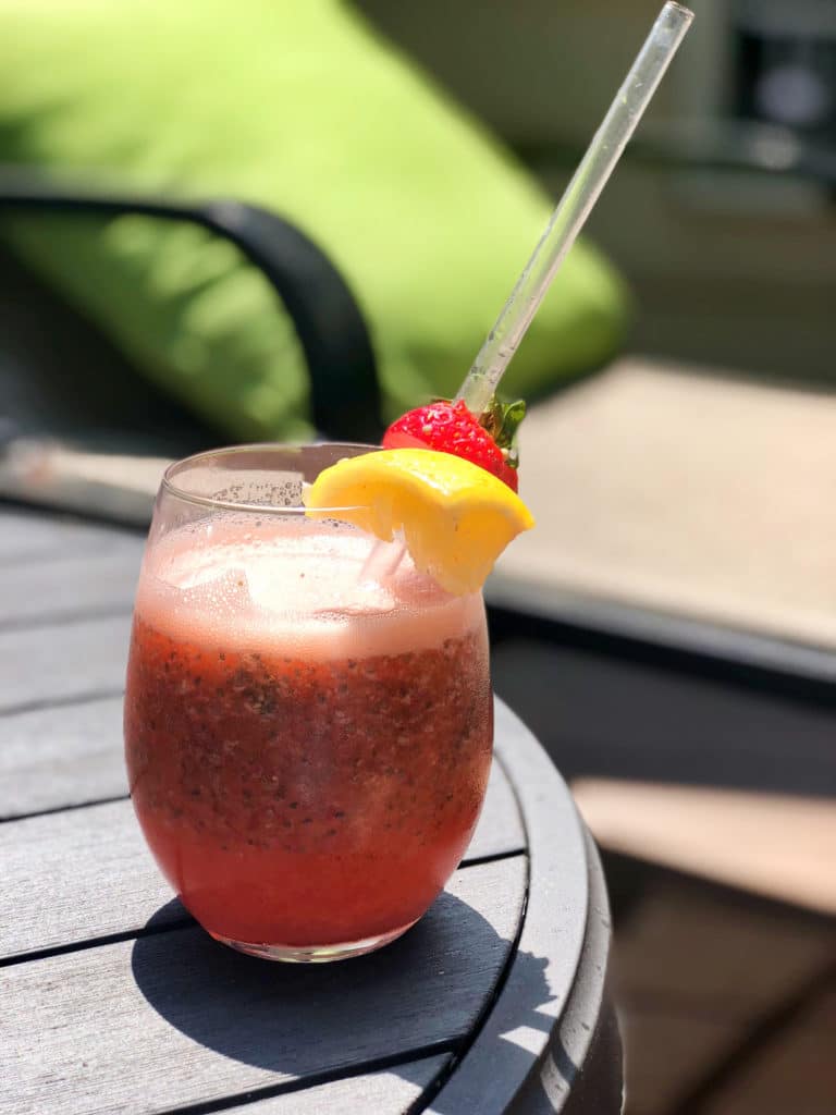 Chia Seed Lemonade mocktail
