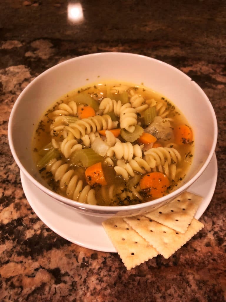 $10 meals chickpea noodle soup