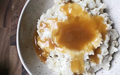 Slow Cooker Garlic Mashed Potatoes