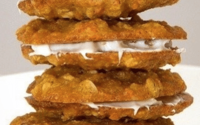 Grain-Free Carrot Cake Cookie Sandwich