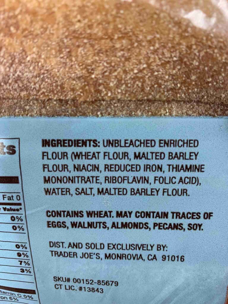 bread label