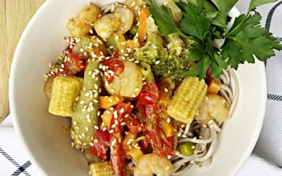 Shrimp Curry with Soba Noodles