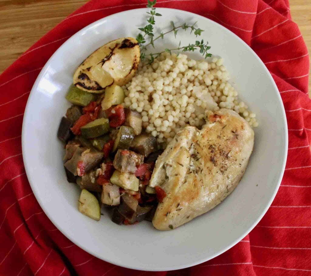 Sheet Pan Chicken and Ratatouille