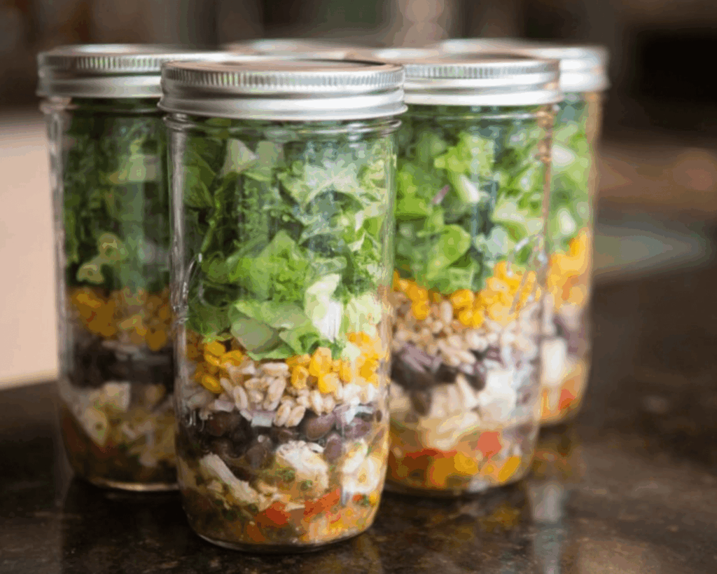 mason jar meal prep for stress free week