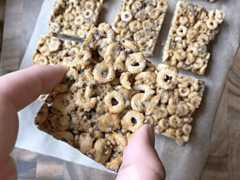 cheerio bars back to school snack