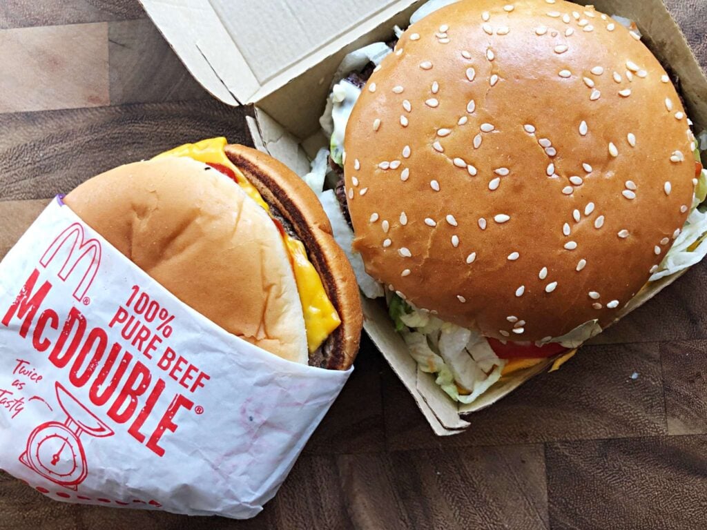 mcdonalds quarter pounder mcdouble