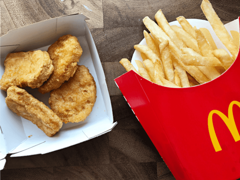 mcdonalds nuggets and fries