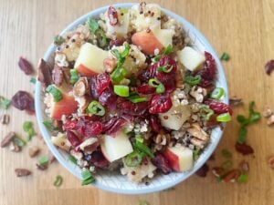 apple quinoa salad is a great way to eat apples