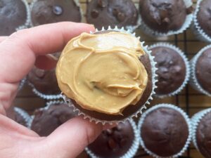 dark chocolate muffin using kodiak pancake mix