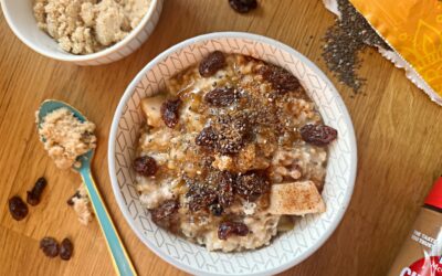 Apple Cinnamon Steel Cut Oatmeal in the Crock Pot