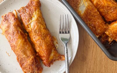 Simple Chicken and Black Bean Enchiladas (GF)