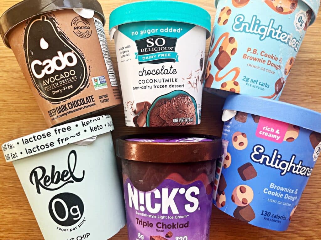 low carb ice cream flavors